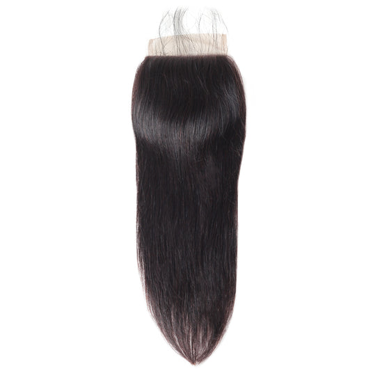 Straight 4x4 lace frontal human hair
