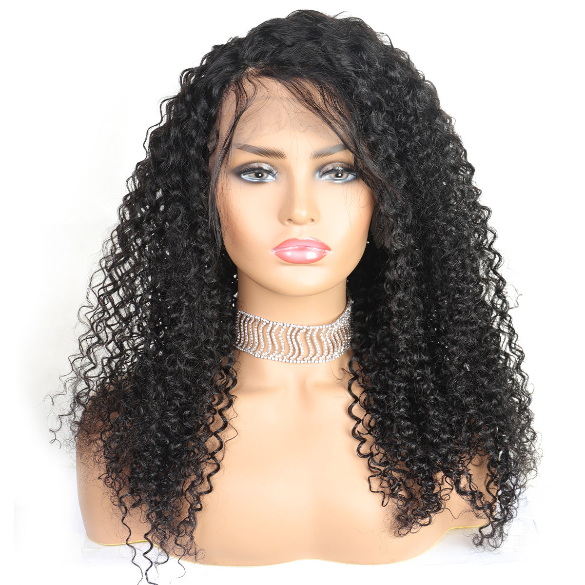 Jerry Curly Machine-Made Human Hair Wig