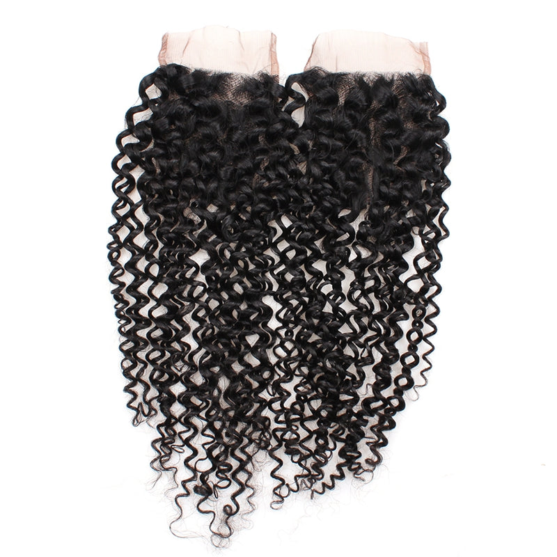 Curly 4x4 lace frontal human hair