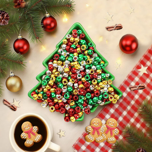 cavora Christmas Loc Beads & Charms - 100pc Christmas Design 01