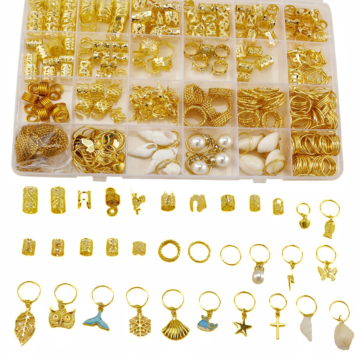 cavora Loc Charms & Jewelry Sets - 280pc Mixed Jewelry Set 05