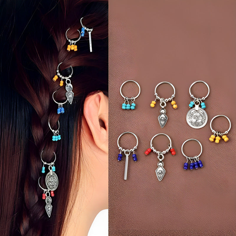cavora Metal Loc Cuffs & Rings - Loc Jewelry Style 03
