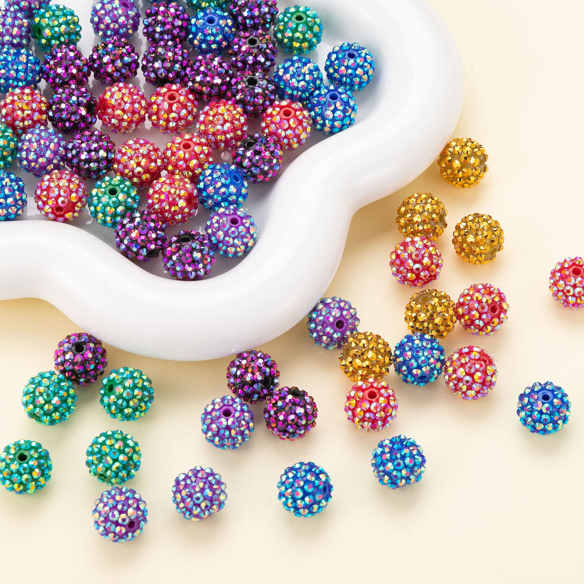 cavora Pony Beads & Large-Hole Loc Beads - Loc Jewelry Style 10