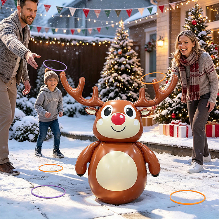 Outdoor Christmas inflatable reindeer decoration for yard and lawn