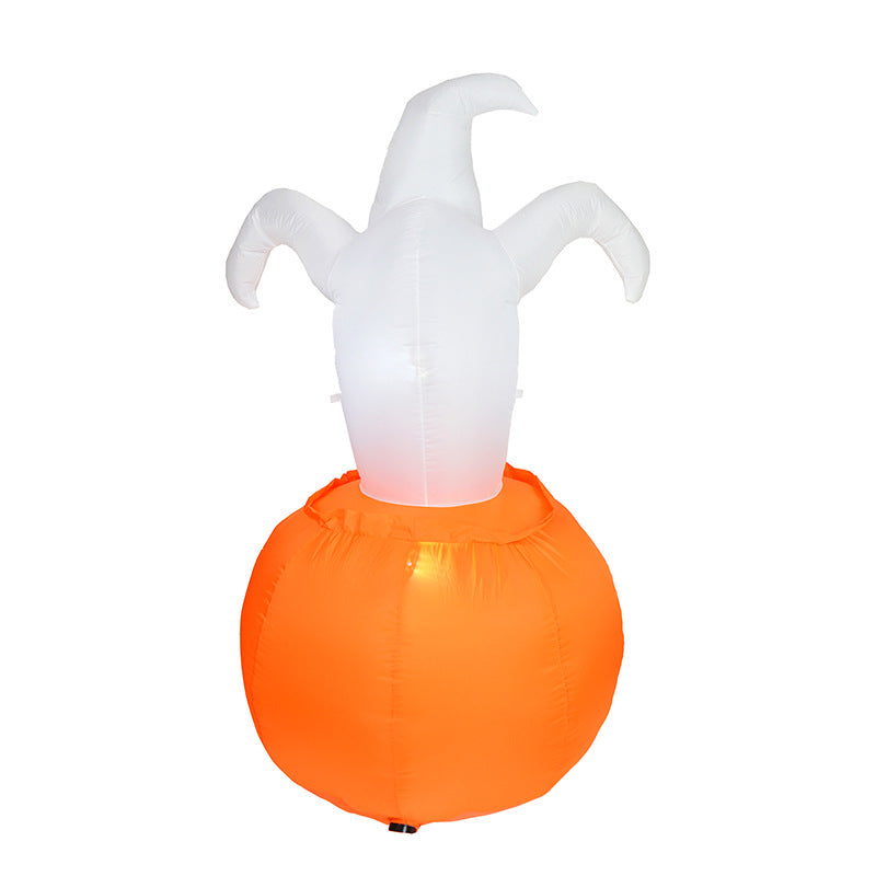 Outdoor Halloween inflatable pumpkin decoration for yard and garden