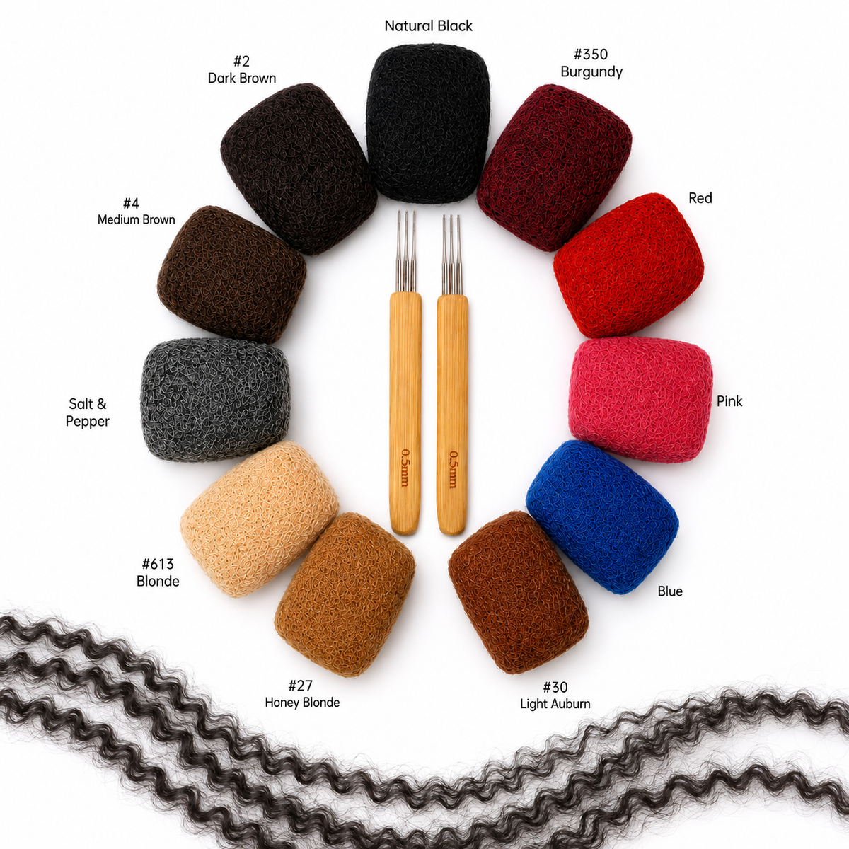afro kinky bulk set