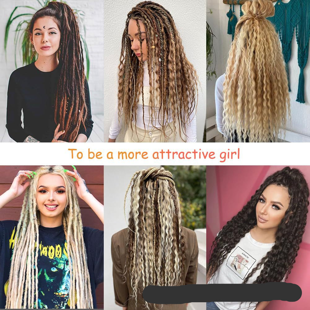 Boho box braids with curly ends for women