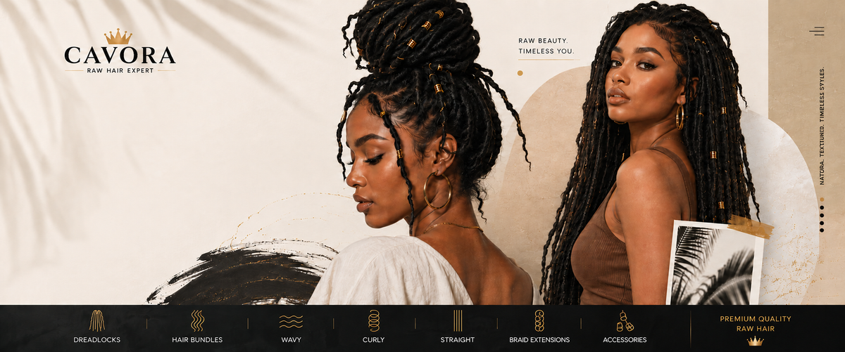 CAVORA premium human hair dreadlocks, bundles and extensions