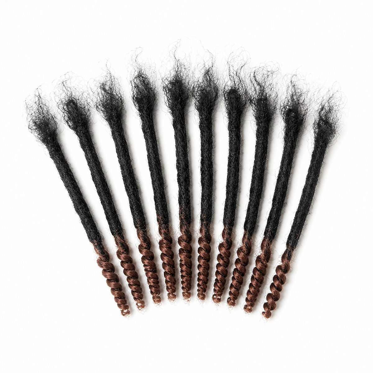 natural looking curly ends dreadlock extensions hairstyle
