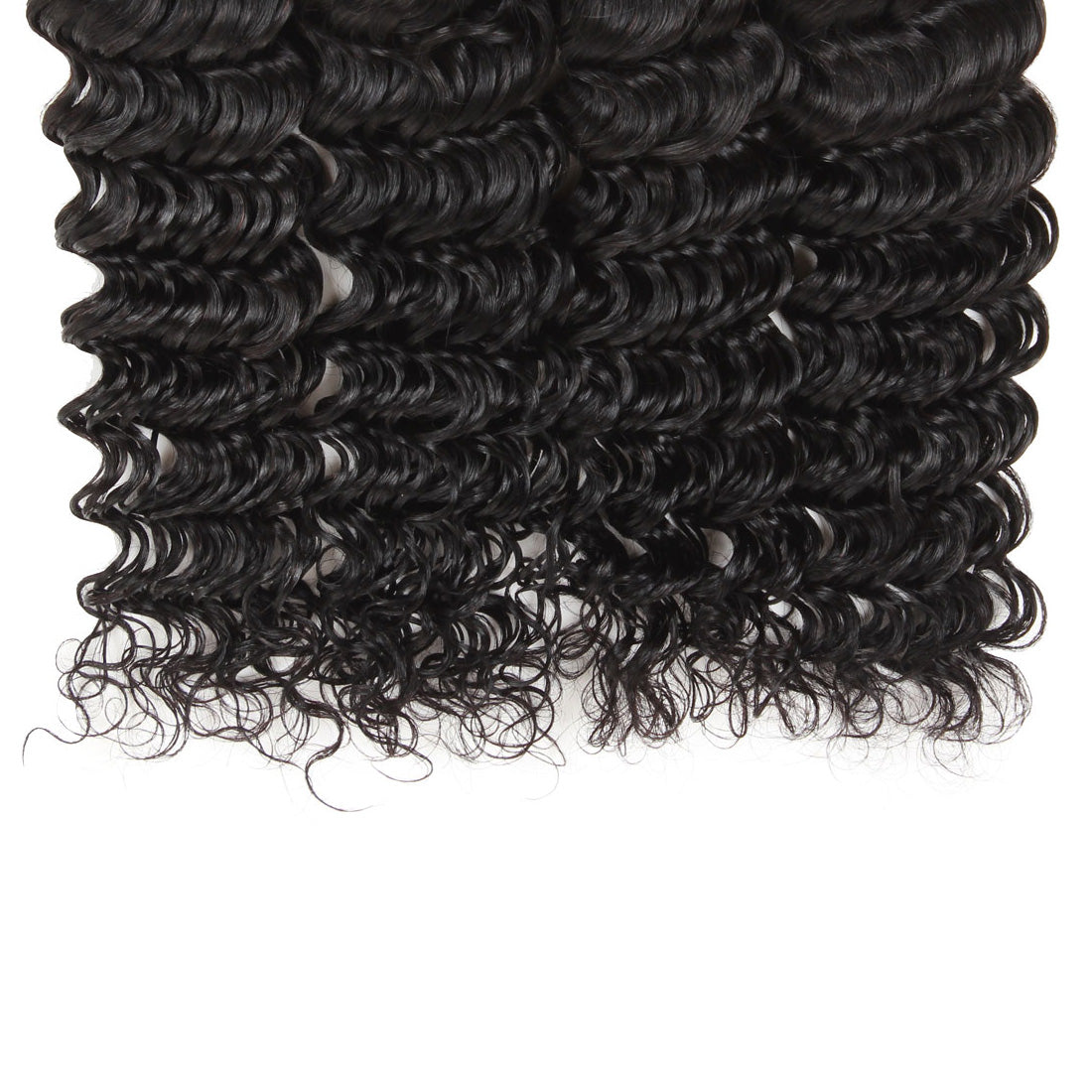Deep wave hair bundles with defined natural waves