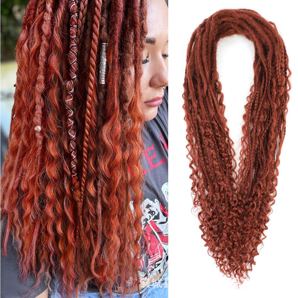 Double-ended 24-inch braiding hair extensions
