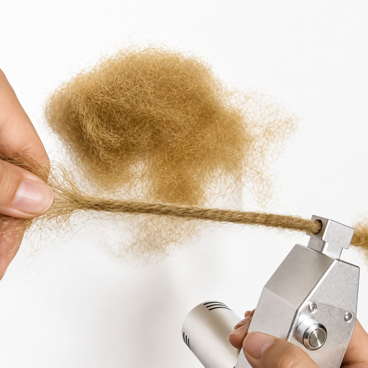 Dreadlocks machine working demonstration