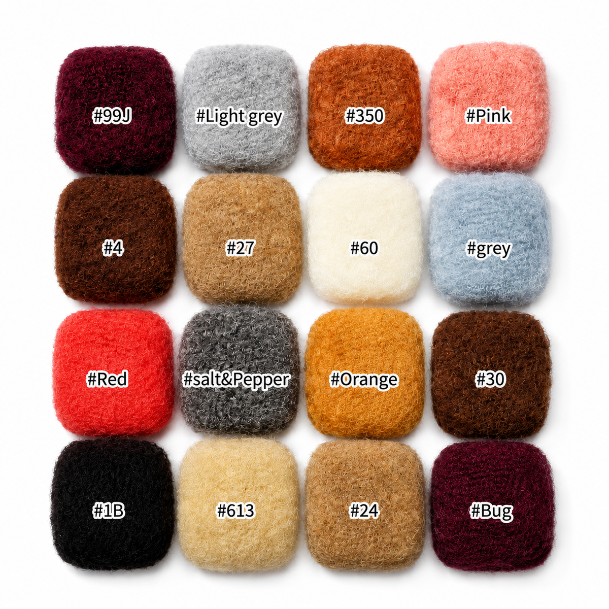 hair bulk color choose