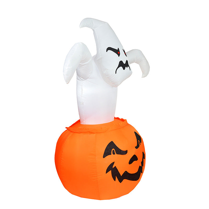 Halloween inflatable ghost pumpkin yard decoration for outdoor use