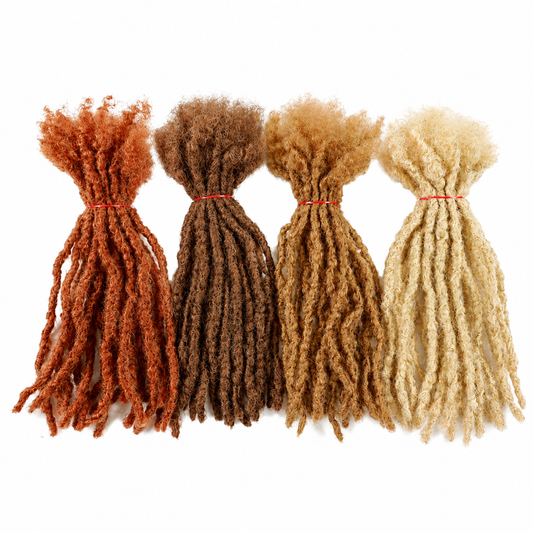 CAVORA Interlocs Human Hair Locs Extensions Dreadlocks – 20 PCS