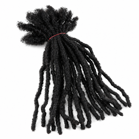 CAVORA Interlocs Human Hair Locs Extensions Dreadlocks – 20 PCS