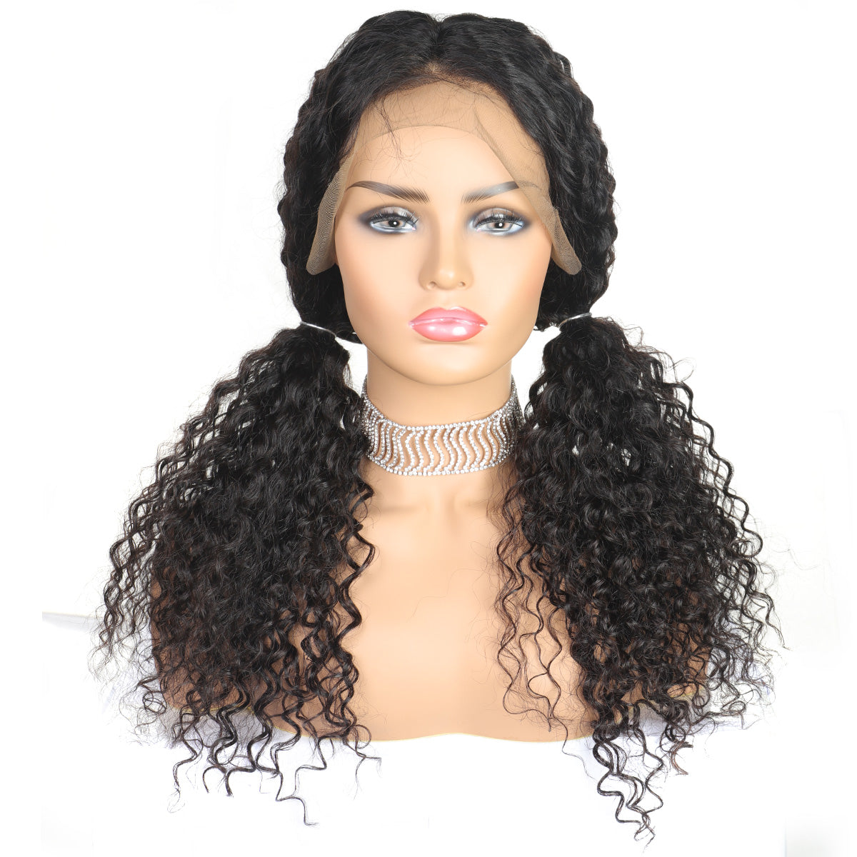Jerry Curly Machine-Made Human Hair Wig