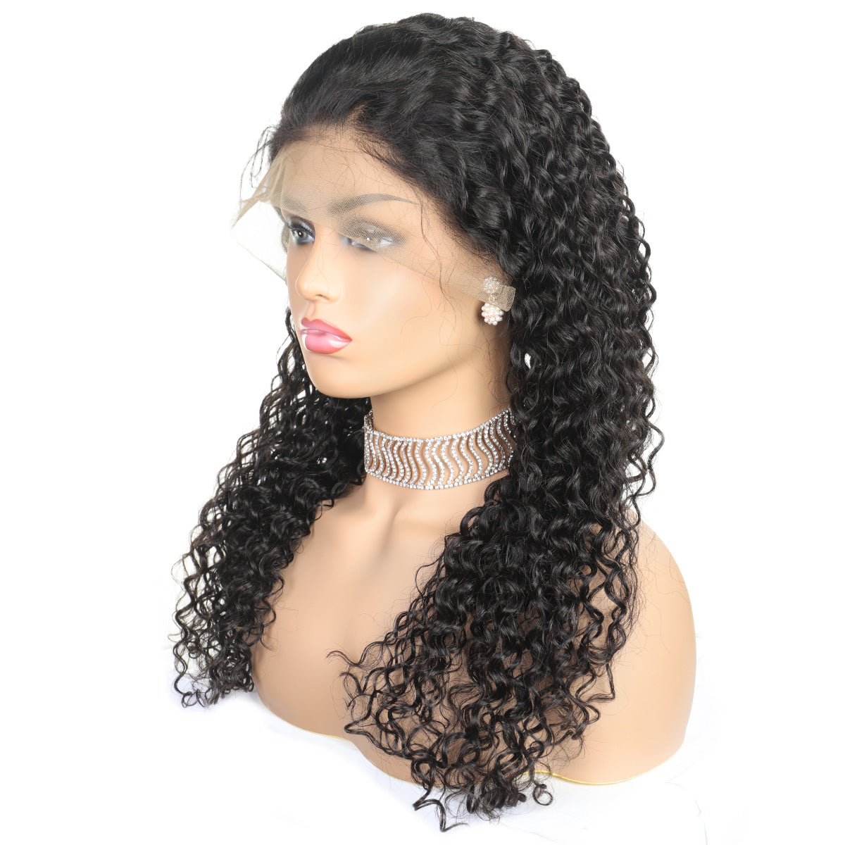 Jerry Curly Machine-Made Human Hair Wig