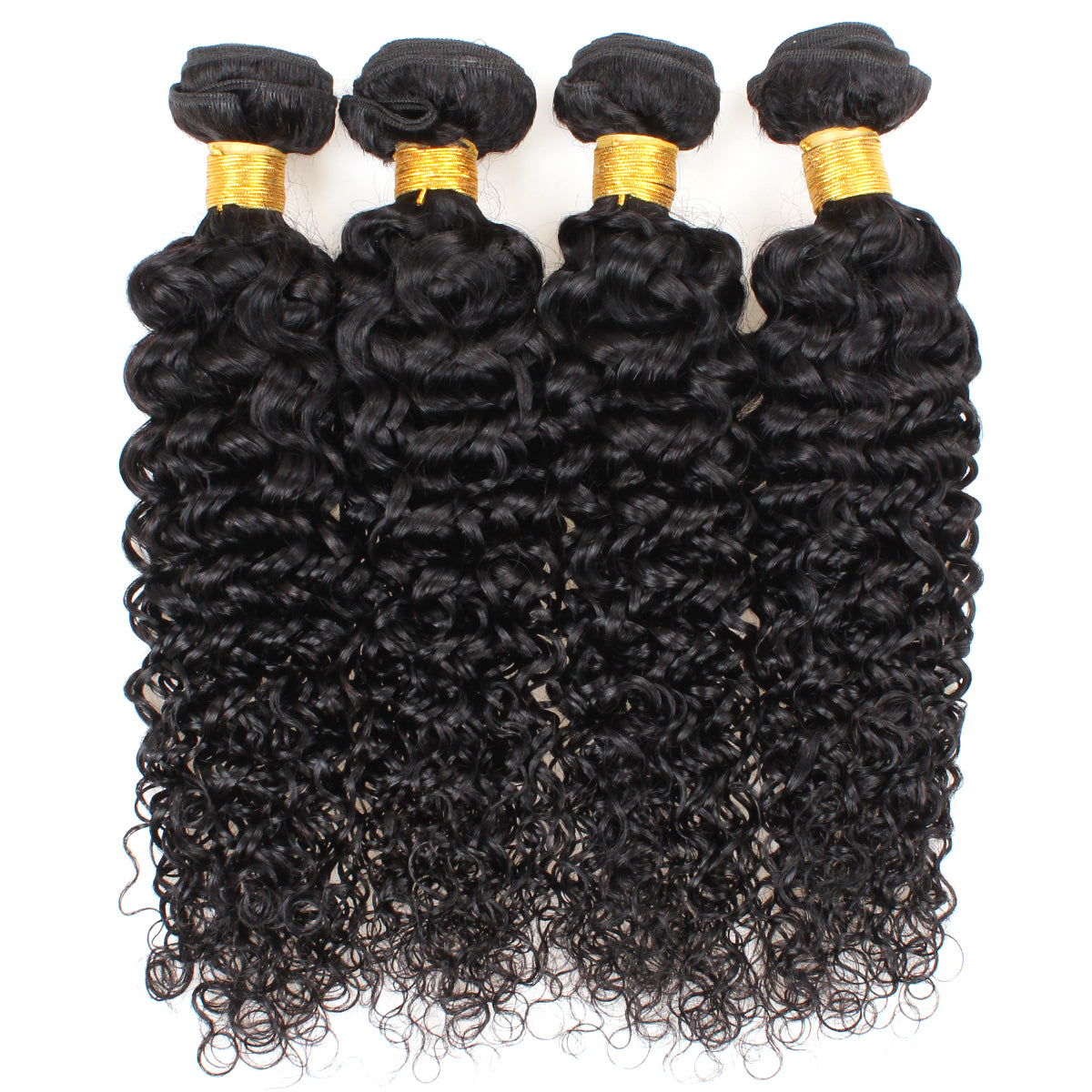 Kinky curly human hair bundles with natural texture