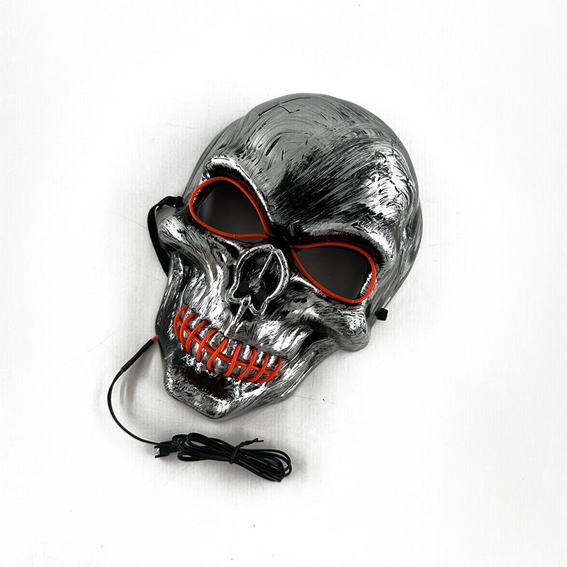 LED horror skull mask for Halloween costumes