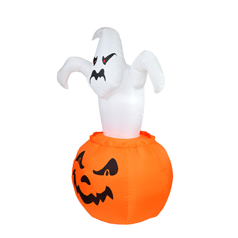 Light-up Halloween ghost pumpkin decoration for lawn and garden