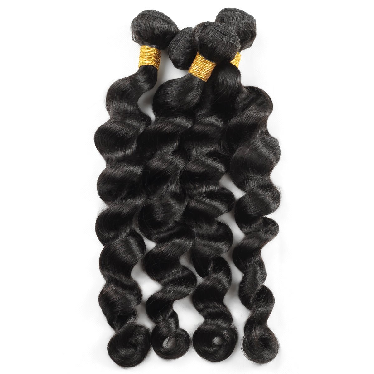 Loose deep wave human hair bundles