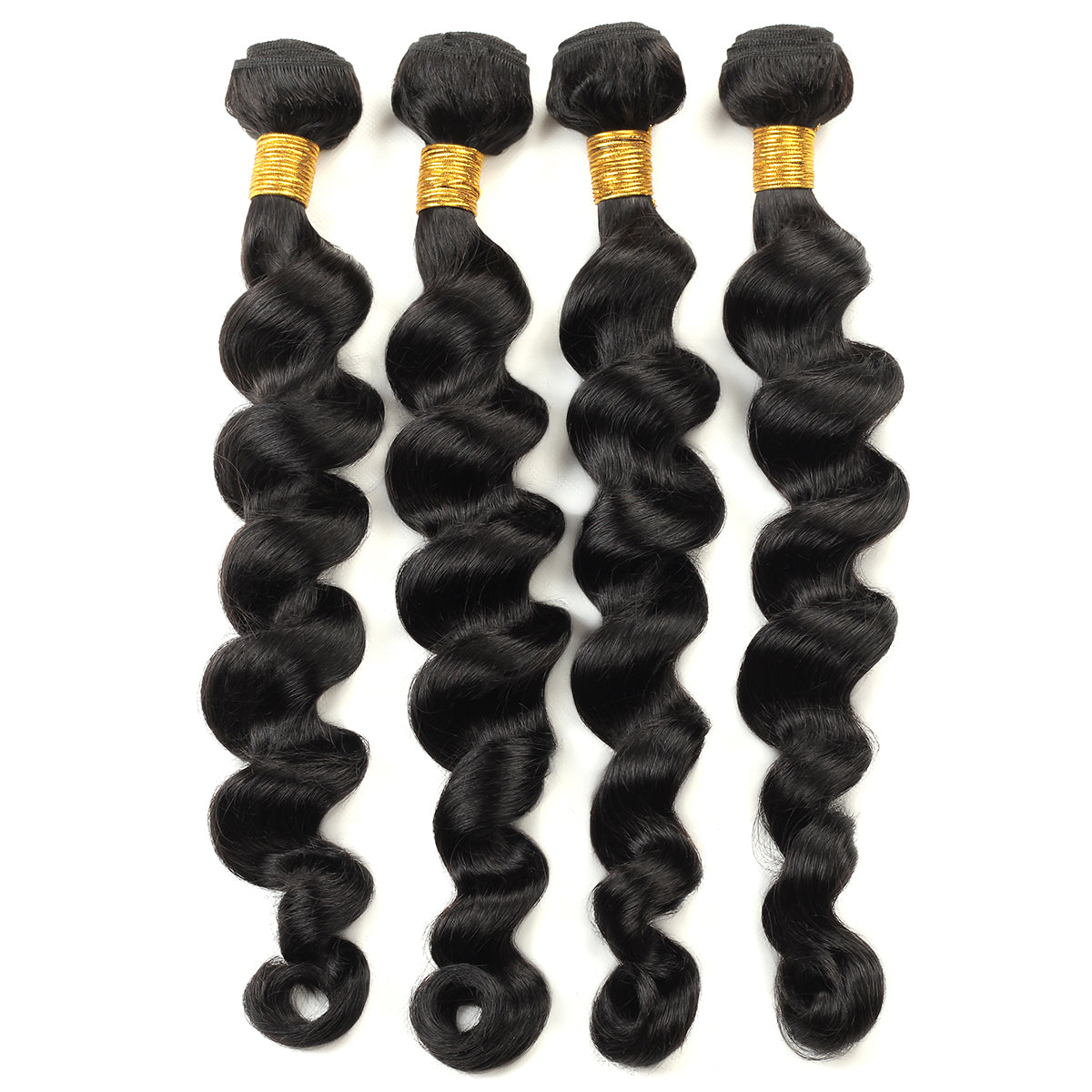 Loose deep wave human hair weft for extensions