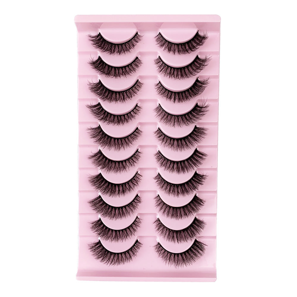 Natural black strip eyelashes for women