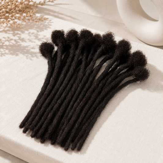 Medium Human Hair Loc Extensions 10-piece human hair loc extensions