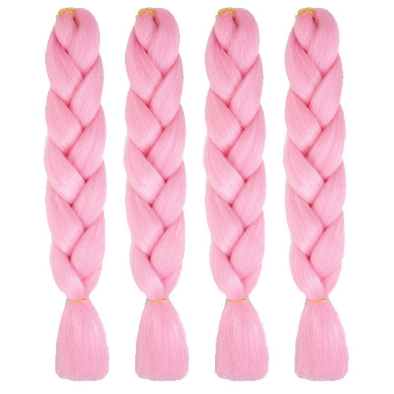 Colorful synthetic dreadlock extensions for protective hairstyles