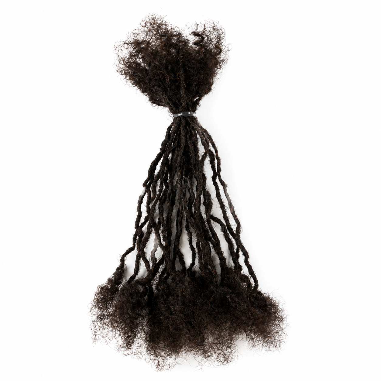 CAVORA Sisterlocs Mircrolocs Human Hair Locs Extensions Natural Black 0.2cm – 20 PCS