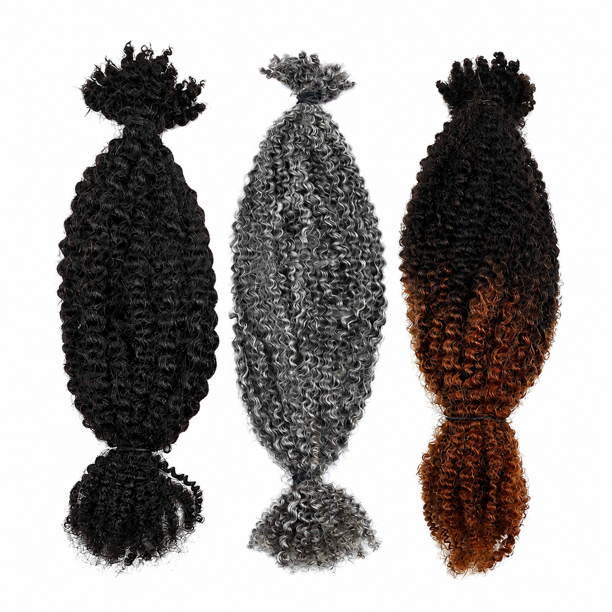 Spring Twist human hair bulk color collection for protective hairstyles