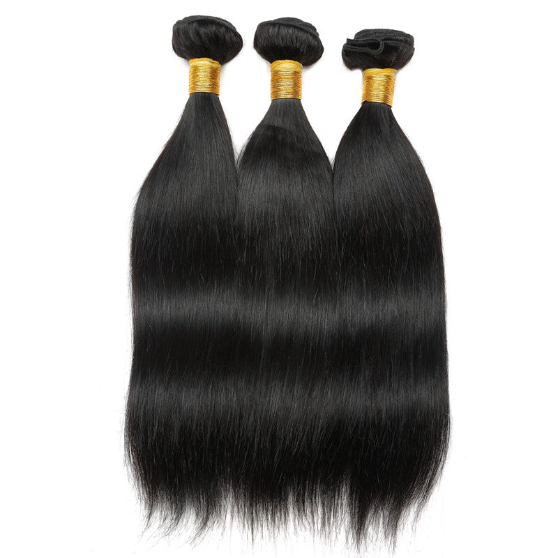 Straight human hair bundles and hair weft by CAVORA