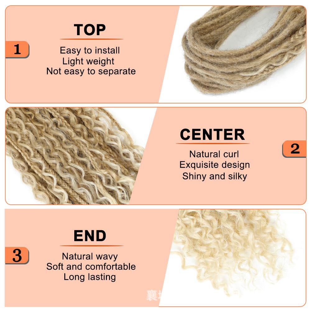 Three-strand braided hair extensions for women