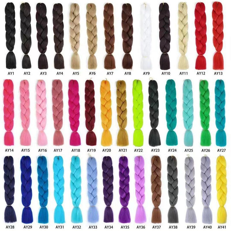 Wholesale synthetic braiding hair in multiple colors for salons