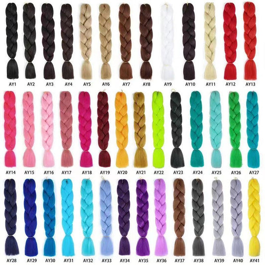 Wholesale synthetic braiding hair in multiple colors for salons